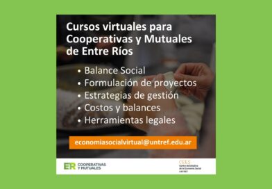 El gobierno provincial impulsa un ciclo de cursos virtuales para cooperativas y mutuales
