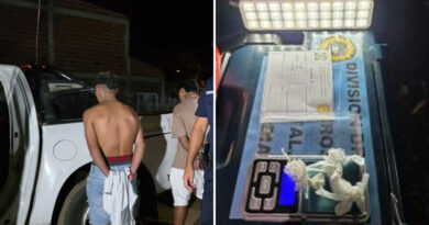 Secuestraron envoltorios de cocaína que eran transportados por dos jóvenes adolescentes