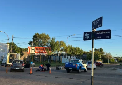 Un motociclista resultó herido en un accidente de tránsito este martes