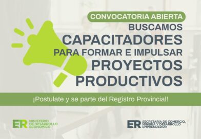 La provincia convoca a especialistas para integrar el Registro Provincial de Capacitadores