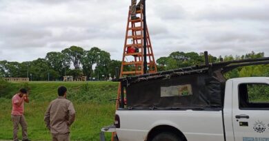 SE REALIZARON TAREAS DE REPOSICIÓN DE LUMINARIAS EN LA ZONA DEL ARROYO MANZORES