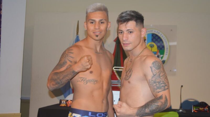 Con el pesaje oficial se presentó la pelea de Santiago Bazan frente a Alan Randazzo Cos