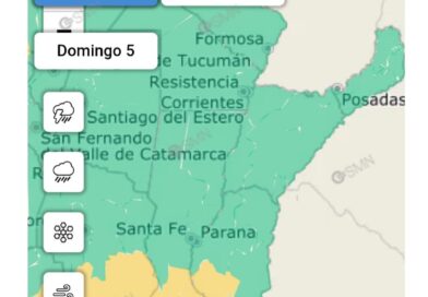Rige un alerta amarillo por tormentas intensas en toda la provincia