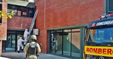 Personal de Bomberos Voluntarios debió trabajar en un edificio cercano a la Represa