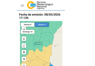 Alerta amarillo por vientos para este sábado en el sur provincial