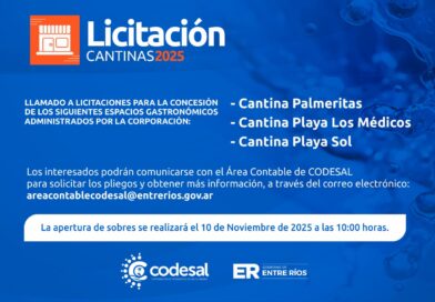 *CODESAL anuncia un nuevo llamado a licitación para la concesión de un espacio gastronómico clave en el Lago de Salto Grande*