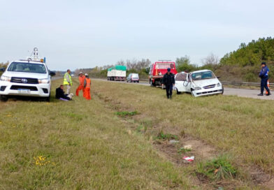 Perdió el control del vehículo y despistó sobre la Autovía Artigas