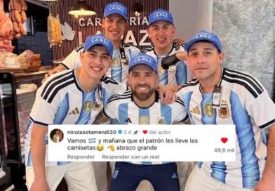 Como fue que un campeón del mundo les dio una alegría a los empleados a una carnicería local