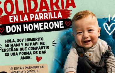 Comida solidaria en una parrilla de Concordia: “Don Homerone” abre sus puertas sin preguntas ni vergüenza