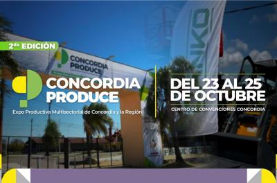 EL 29 DE JUNIO SE HARÁ LA PRESENTACIÓN DE LA SEGUNDA EDICIÓN DE LA EXPO CONCORDIA PRODUCE