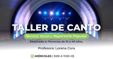 LA SUBSECRETARÍA DE EDUCACIÓN Y CULTURA ABRE INSCRIPCIONES PARA EL TALLER DE CANTO