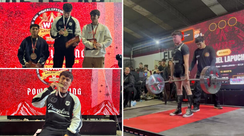 “Ser bicampeón nacional era un sueño que venía buscando hace mucho”: Dylan Lapuchesky volvió a hacer historia en el powerlifting