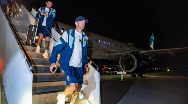 La Selección Argentina ya está en Miami y se prepara para enfrentar a Cabo Verde