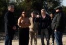 Frigerio recorrió las obras en el acceso pavimentado a Puerto Curtiembre