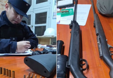 Allanaron una vivienda y secuestraron dos armas y cartuchos de distintos calibres
