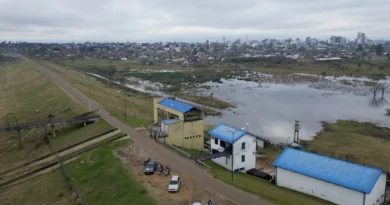 Desde la Defensa Sur detallaron como opera la obra ante la creciente del río Uruguay