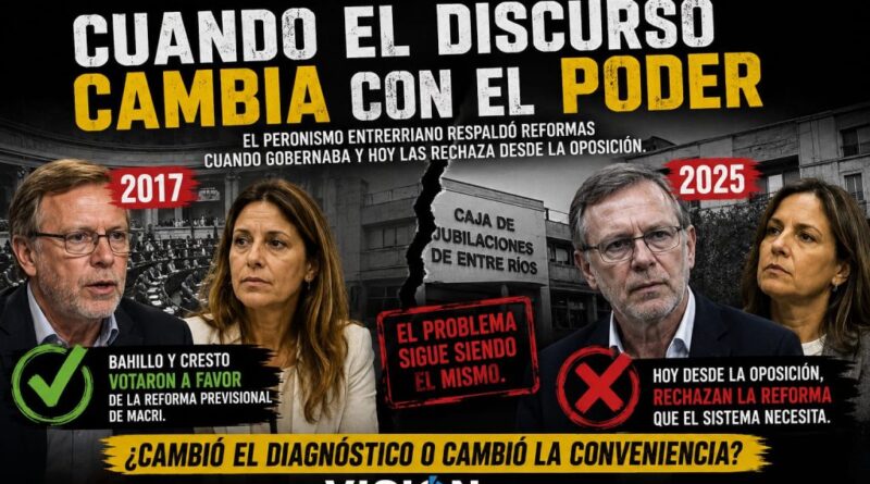 Las contradicciones del peronismo entrerriano: de impulsar reformas previsionales a rechazarlas desde la oposición