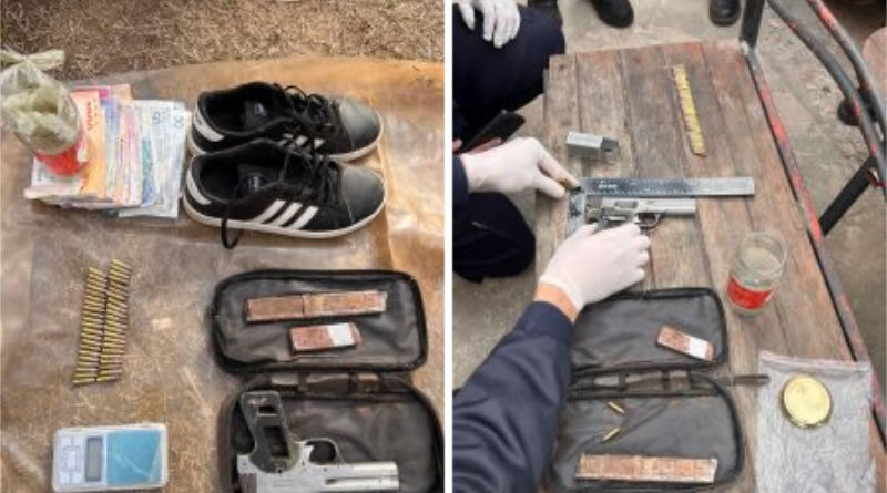 Allanaron una vivienda por el robo a un kiosco y secuestraron droga, un arma y municiones