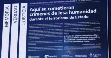 Concordia reinstalará el cartel de “Sitio de Memoria”