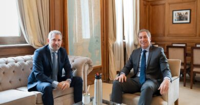 Frigerio se reunió con Santilli por el Presupuesto 2027 y obras clave para Entre Ríos