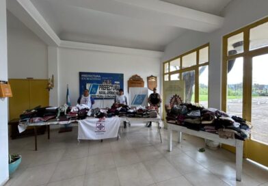 790 prendas que fueron secuestradas en contrabandos, fueron entregadas a Cáritas Concordia