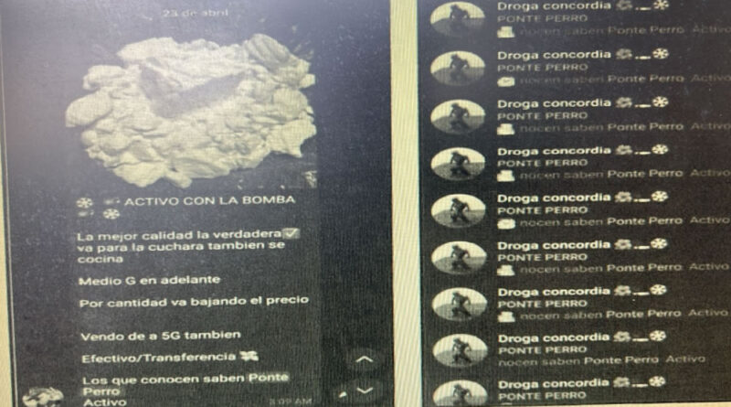 El joven investigado por vender drogas a través de Telegram deberá realizar trabajos comunitarios