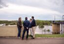 Frigerio recorrió las zonas afectadas por la creciente en Concordia y encabezó una reunión del Comité de Emergencia