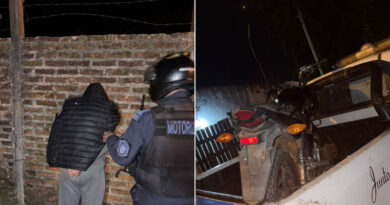 Interceptaron a un motociclista y secuestraron envoltorios de cocaína
