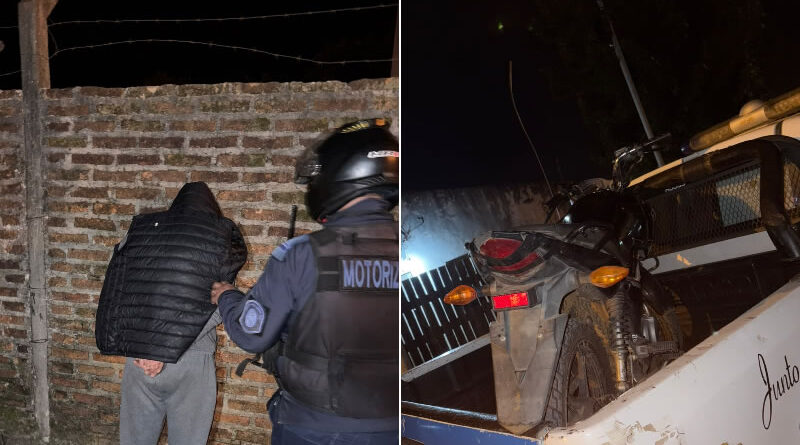Interceptaron a un motociclista y secuestraron envoltorios de cocaína