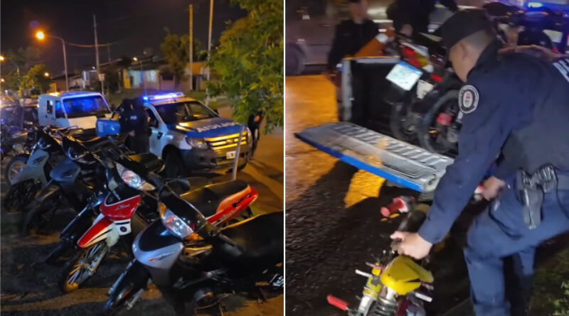 Retuvieron diez motocicletas por falta de documentación en un operativo de control