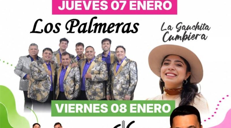 Federación apuesta fuerte a la Fiesta Nacional del Lago: Los Palmeras gratis y Luciano Pereyra entre las figuras confirmadas