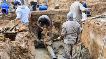 CORTE PROGRAMADO DE AGUA POTABLE POR RECAMBIO DE VÁLVULAS Y TRABAJOS DE EXTENSIÓN DE REDES