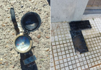 Encontraron a un joven con un medidor de agua robado en una ciclovía