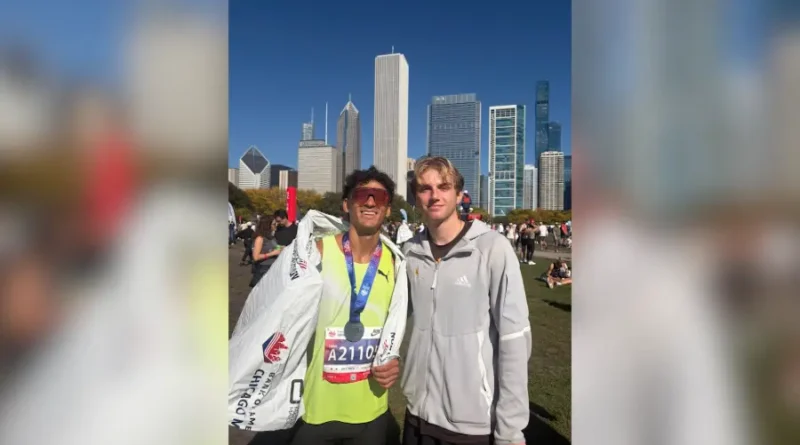 El concordiense Dylan Van Der Hock participó de la Maratón de Chicago 2026 y fue el mejor sudamericano